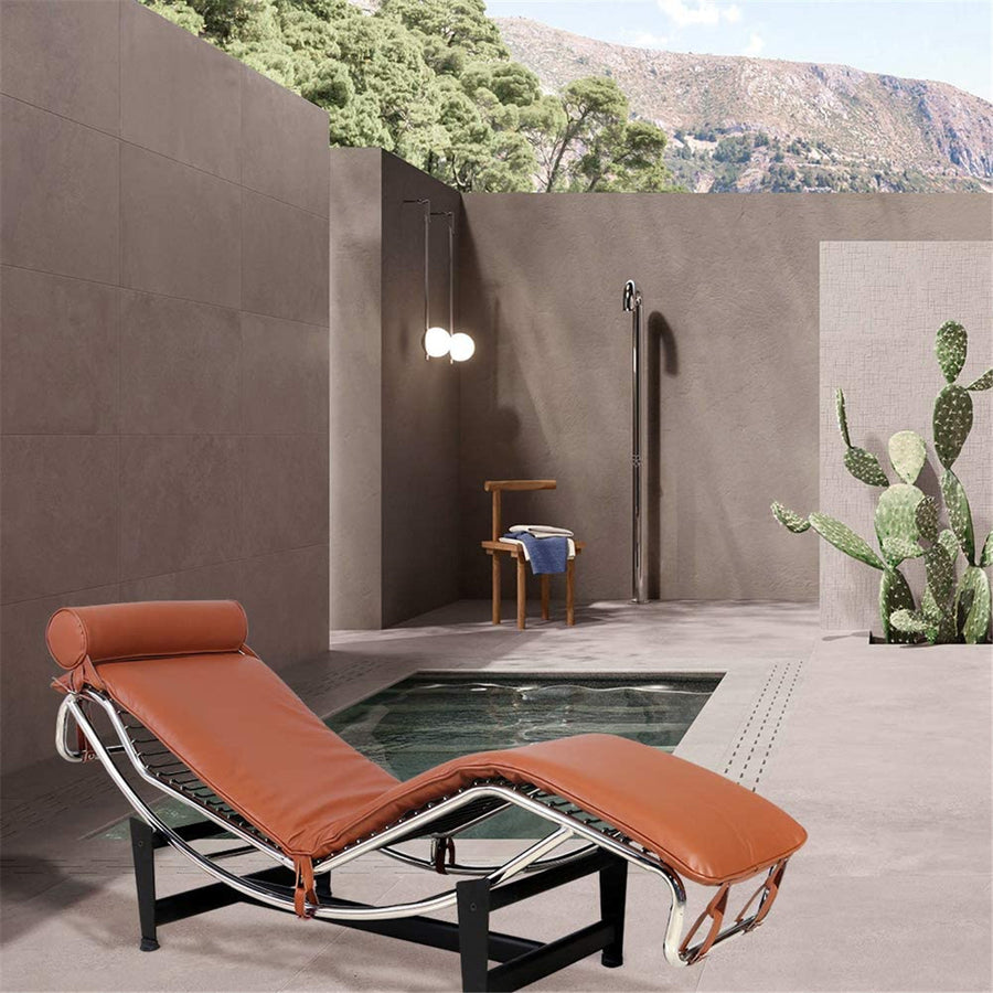 Cushion and Straps For Le Corbusier LC4 Chaise Lounge Chair in